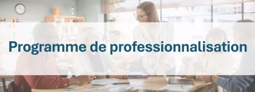Bandeau programme de professionnalisation 2026
